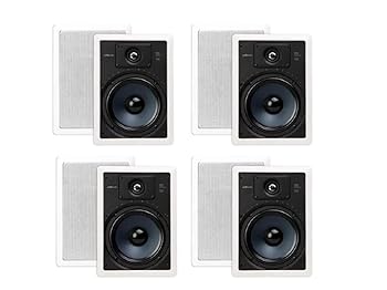 【中古】Polk Audio RC85i 8インチ 2ウェイ プレミアム 壁内スピーカー (4ペア - 8スピーカー)