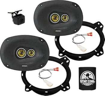 【中古】【未使用】KICKER スピーカー 6×9インチ トヨタ タコマ 2019-2022 アップグレードキット用 - アダプターとハーネス付きCSシリーズのペア カーオーディオ