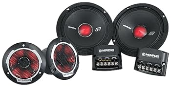 【中古】Memphis Audio SRXP62CV2 SRX Pro 6.5in 250w コンポーネントカースピーカー LED付き添い人