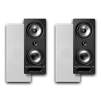 【中古】Polk Audio 265-RT 3ウェイインウォールスピーカー - バニシングシリーズ | スピーカー2個 | 天井/壁に簡単にフィット | フロント、リア、または