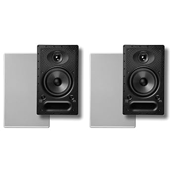 【中古】Polk Audio 65-RT 壁内金棒引き - 6.5in１番ウッド、バニシングシリーズ | 金棒引き2個 | 左/右向こう正面、ステルスサイドまたは後ろ側サラ