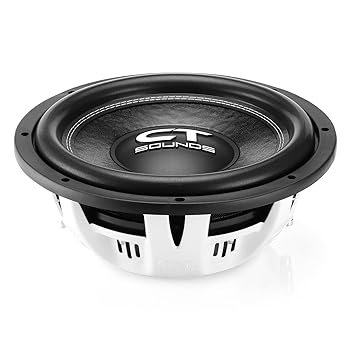 【中古】CT Sounds Hydro 12インチ デュアル 2オーム 1000ワット シャローマウント カーサブウーファー