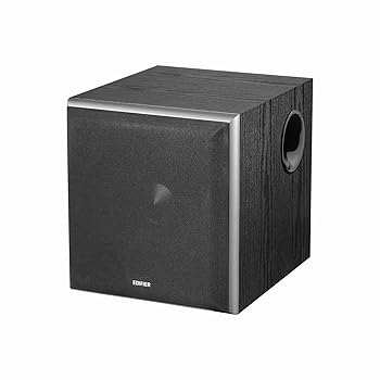【中古】【未当て嵌める】ED-T5-BK-A(黒いこと) Edifier パ単語 サブウーファーT5 70W 8in金棒引き積み上げる ローパスフィルター