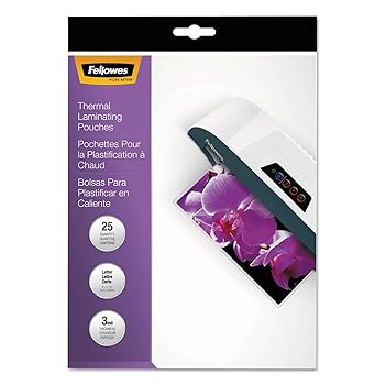 【中古】Fellowes Pouch Laminating Film - Letter 9amp;quot; Width x 11.5amp;quot; Length - Self-adhesive - 25 / Pack - Clear by Fellowes