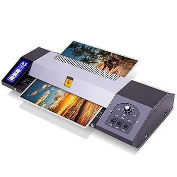 【中古】【未使用】フォトラミネーター フォトラミネーターヒートシールとコールドラミネートデュアル目的A3ラミネーター 家庭用ラミネーターマシン (色 : Black, S