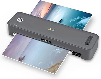 【中古】HP ラミネーター 本体 (名刺サイズ / A4 / A3 対応) 4本ローラー ウォームアップ約1秒 簡単操作 (軽量/コンパクト) 100-150ミクロンフィルム対応