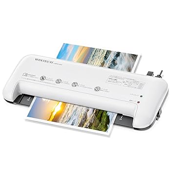 【中古】【未使用】WINTECH A4ラミネーター LMBS-A40W ホワイト 100ミクロン 2本ローラー