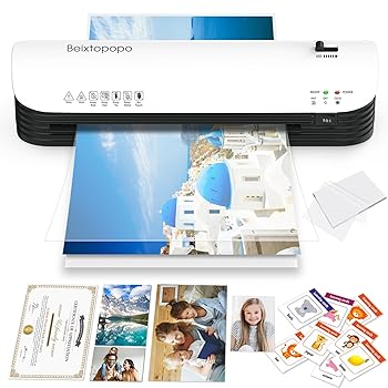 【中古】Laminator, 9 Inch Laminator Machine, Beixtopopo Portable Thermal Laminator with 15 Laminating Sheets, A4/A5/A6 Heating Laminate Machine パソコン・周辺機器-その他
