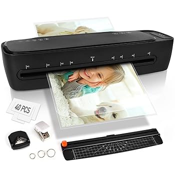 【中古】【未使用】ラミネーター 13インチ A3 ラミネーターマシン 9イン1 デスクトップサーマルラミネーター 詰まらない ラミネートポーチ40個 ペーパートリマーと