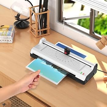 【中古】RNQZ 3 in 1サーマルA4ラミネーターマシン、A3/A4/A6用ラミネーター、ペーパートリマー、コーナーラウンダー、家庭またはオフィス用
