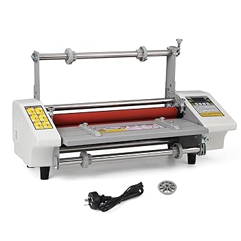【中古】JTVTW ラミネート機 A2 ホットコールドロールラミネーター 片面/両面ラミネート 4本ローラー 速度調整可能 デジタル制御 業務用 家庭用 110V|AJIMURA-SHOP