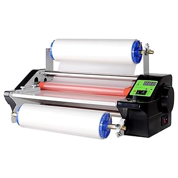 【中古】【未使用】600W ホット/コールドロールラミネーター、幅13.6インチ、0?200度の温度調整、ポータブルA3ラミネーター、オフィスホームスクール用
