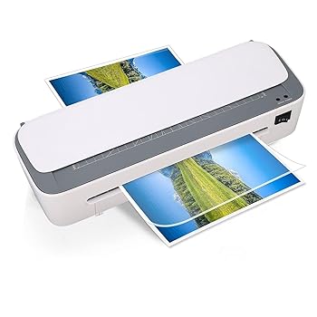 【中古】XHTLLO ラミネーターマシン A4 デスクトップホットコールドラミネートサーマルペーパーカッターコーナーラウンダー、クイック 1 分間暖めるラミネ