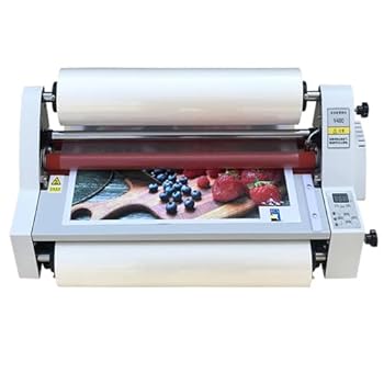 【中古】【未使用】350mmラミネート機、電子温度制御オーバープラスチックラミネート機、ホットおよびコールドラミネート機、片面および両面加熱モード、1.1m/分、