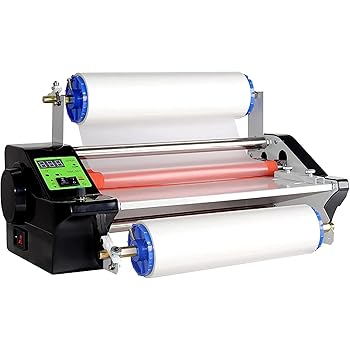 【中古】【未使用】熱ラミネート機、デジタルディスプレイホットコールドロールラミネーター、0-200℃温度調整、フィルム厚さ：0-6mm、フィルム幅：0-35cm、学校オ