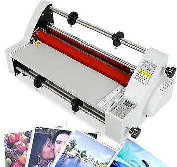 【中古】【未当て嵌める】350粍ラミネート機、シングルデュアルサイドデジタルディスプレイラミネート機、ホットコールドロールラミネーター、陰電子気温抑えつける