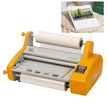 【中古】【未使用】380mmダベルサイドコールドホットラミネーター、4つの厚いゴムローラー付きホットコールドラミネーター、0?140℃の温度と圧力を調整可能、3分間｜AJIMURA-SHOP