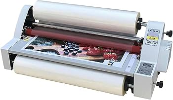 【中古】ホットコールドロールラミネーター、350mmロールラミネーターシングルおよびデュアルサイドサーマルラミネートマシン、ラピッド1分ウォームアッ