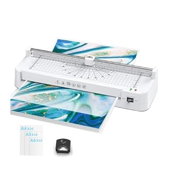 【中古】【未使用】ラミネート機械、 A3 写真ラミネーター 紙 フィルム ドキュメント 熱ホット&コールドラミネーター 熱可塑化 ラミネート機(SetB)