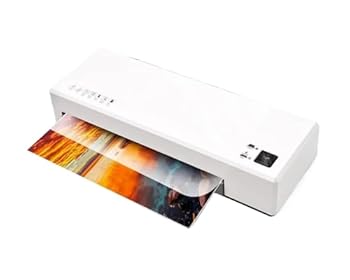 【中古】【未使用】ラミネーターマシン、ラミネーターオフィスホット＆コールド高速ウォームアップロールラミネーターマシンA4用紙ドキュメント写真用 オフィス、学