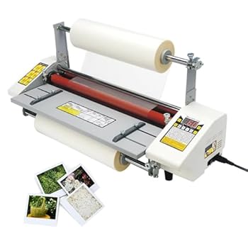 【中古】全自動ホット＆コールドローラーラミネート機、片面および両面ラミネート機、速度1.1M/分、温度0～180℃調整可能、フィルム厚さ0.1～5mm