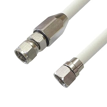 【中古】【未当て嵌める】4K8K(3224MHz)相応う 同軸有線テレビ S-5C-FB-AL 20m 白いこと/白 工業済み 室外⇒室内用 空中線有線テレビ S-5C-FB-AL 20m 片側 雨合羽接栓 - 片側 接