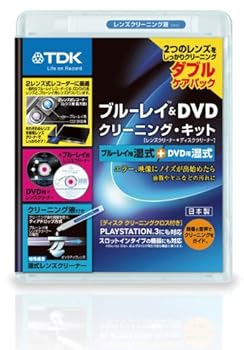 【中古】TDK ブルーレイ&DVDレンズクリーナー 湿式 2つのレンズをしっかりクリーニングするダブルケアパック TDK-BDDWLC22J