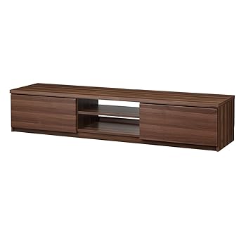 【中古】【未使用】背面収納テレビ台 ステラ 幅150cm ウォールナット