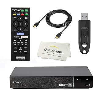 【中古】Sony BDP-BX370 Blu-ray Disc Player with Built-in Wi-Fi and HDMI Cable with Ultra USB Flash Drive 64GB