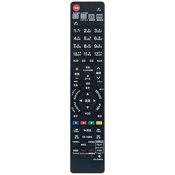 【中古】PerFascin 代替リモコン FITS FOR GB027PA GA908PA シャープ アクオス SHARP AQUOS ブルーレイ BD-HDS65 BD-HW51 BD-HDW63 BD-HDW65 BD-HDS63