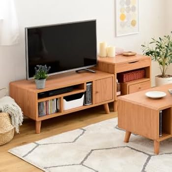 【中古】テレビ台 32型 36型 脚付き 木製 木目 幅80 奥行40 高さ35.5 ロータイプ テレビラック 北欧 お洒落 ひとり暮らし TVボード ナチュラル｜AJIMURA-SHOP