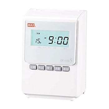 【中古】マックス タイムレコーダー 1日4回印字 簡易月間集計機能付き ER-110S5