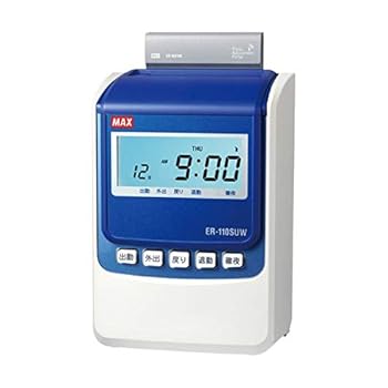 【中古】マックス タイムレコーダー ホワイトER-110SUW 1台 51,408円