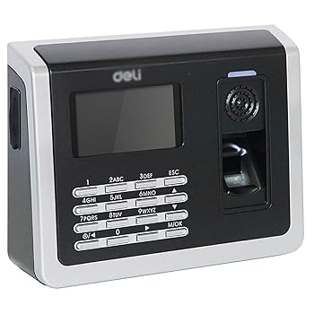 【中古】【未使用】タイムレコーダー 指紋の時間出席機は指紋の時間出席機械事務用品を迅速に識別します 勤怠 出退勤管理 パスワード 集計機能 (色 : Silver, Size