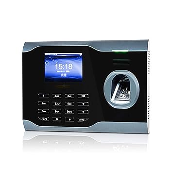 【中古】【未使用】タイムレコーダー 指紋出席機WIFI出席機 勤怠 出退勤管理 パスワード 集計機能 (色 : Black, Size : 19.2X14X4CM)