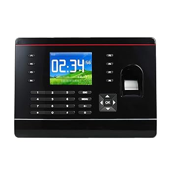 【中古】タイムレコーダー フィンガープリントタイム出席機中国と英語の指紋機械指紋タイムカード機 勤怠 出退勤管理 オフィス 工場 ホテル 学校 (色 : B｜AJIMURA-SHOP