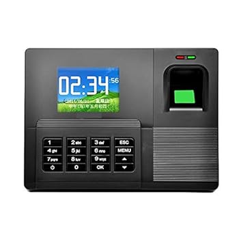 【中古】勤怠管理時計 指紋時間出席マシンネットワーク通信のUディスクのダウンロード指紋認証IDカードの複数の識別タイムレコーダー 時間出席時計