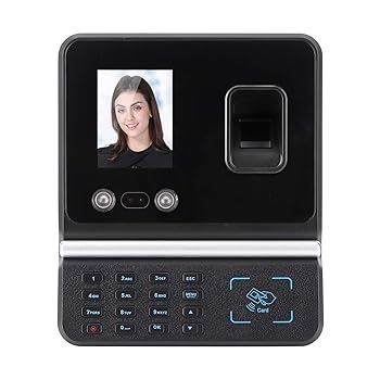 【中古】タイムレコーダー、アクセス制御出席マシンサポート生体認証顔、指紋、パスワード、IDカード、生体認証タイムレコーダーマシン2.8インチカラーLC