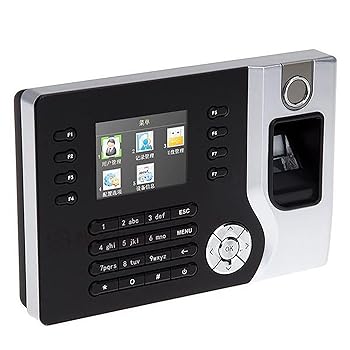 【中古】【未使用】指紋出席マシン2.4インチ画面生体認証指紋時間出席USBオフィスタイムレコーダー中小企業向け