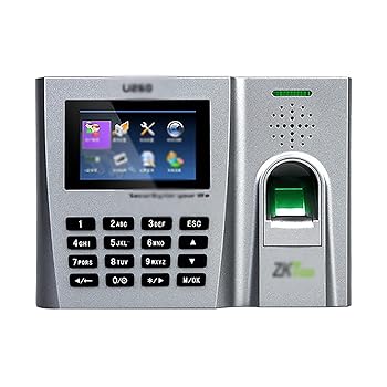 【中古】タイムカード本体 指紋出勤機ネットワーク スワイプカード指紋出勤機出退勤 オフィス用 (色 : グレー, Size : One size)