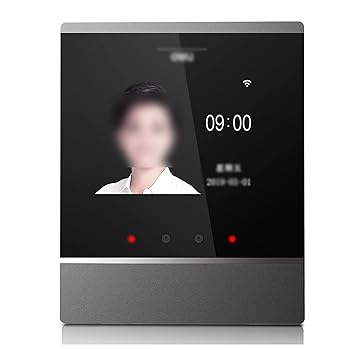 【中古】【未使用】タイムレコーダー 顔と指紋のハイブリッド認識出退勤機 フィルム指紋なしの赤外線顔認識 勤怠 出退勤管理 パスワード 集計機能