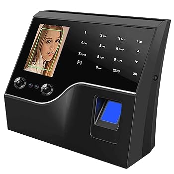 【中古】フェイスバイオメトリック指紋時間出席マシン、月額料金なしの従業員スタンプタイムクロック、残業と勤務時間を自動計算/中小企業のオフィスの昼