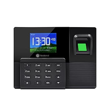 【中古】従業員出席機 パスワード指紋出勤機 バックアップ電源内蔵 停電カード打ち抜き 出勤レコーダー タイムレコーダー