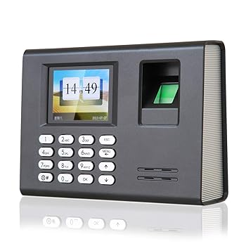 【中古】【未使用】指紋出席機 スマートフィンガープリント出席機の出席時計指紋機チェックイン機 (色 : Black, Size : 18.2×13.2×5.4cm)