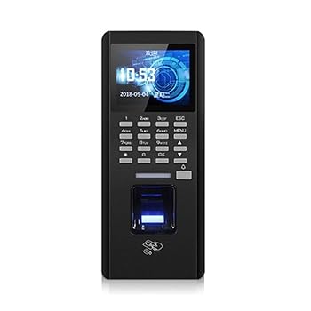 【中古】【未使用】勤怠管理時計 指紋時間出席スワイプマシンパスワード統合ロックシステム 時間出席時計