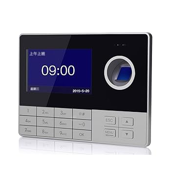 【中古】【未使用】出席機 指紋タイム出席機ネットワークタイム出席機械時間出席カード機 (色 : Silver, Size : 18.3x3.6x13.3cm)