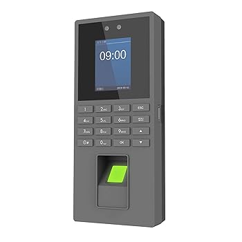 【中古】出席機 顔と指紋のハイブリッド認識の出席機カラースクリーンの指紋機械 (色 : グレー, Size : 15x8.4x26.4cm)