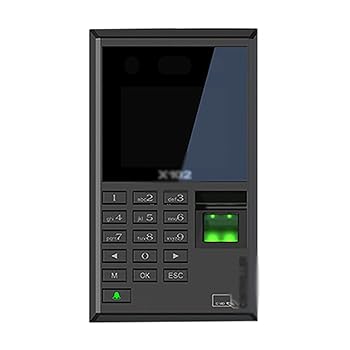 【中古】従業員出席機 顔認証指紋出席入退室管理機顔認証パンチカード機 チェックイン機 (色 : Black, Size : 9x16x2.86cm)