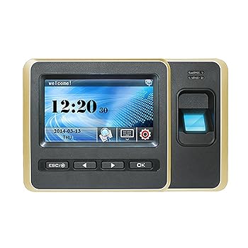 【中古】指紋出席機 指紋勤怠管理機 自動レポート生成 勤怠管理機 (色 : Gold, Size : One size)