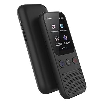 【中古】【未使用】SIMBAE 138言語のポータブル言語翻訳デバイス 音声翻訳 17のオフライン翻訳 同時通訳のサポート 音声 テキスト/写真翻訳 単位変換およびChatGPT